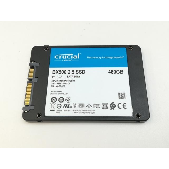 中古】Crucial BX500(CT480BX500SSD1) 480GB/SSD/6GbpsSATA【神戸