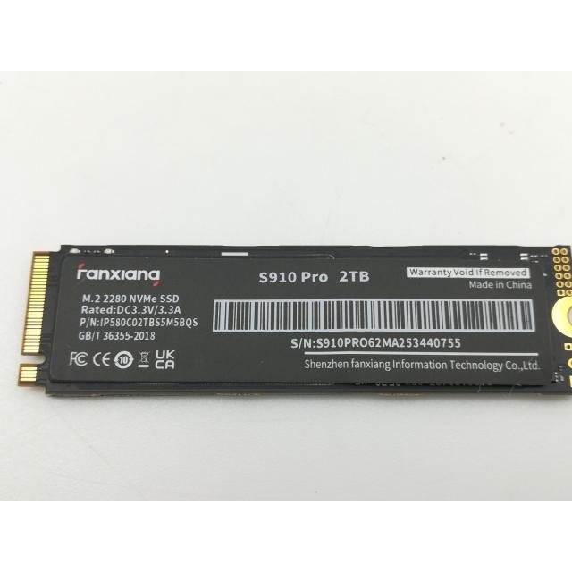 中古】各社 2TB SSD (M.2 2280/PCIe5.0 NVMe)【神戸】保証期間1週間