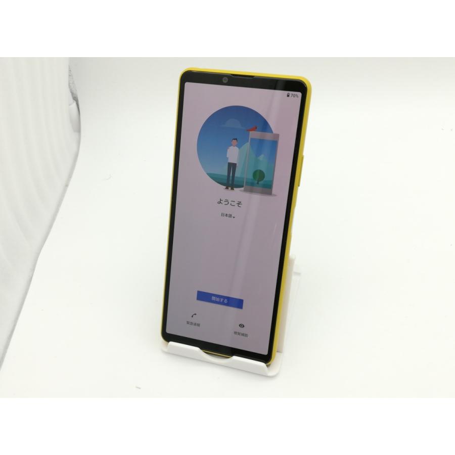 中古】SONY docomo 【SIMロック解除済み】 Xperia 10 III イエロー 6GB 