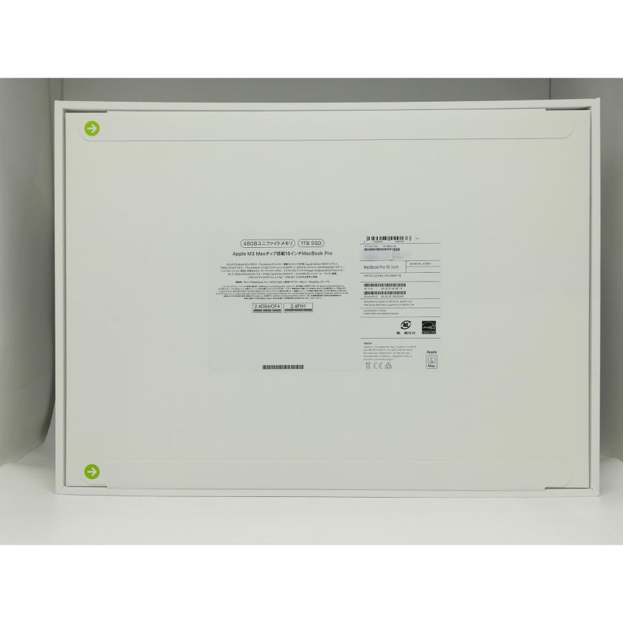 未使用】Apple MacBook Pro 16インチ M3 MAX(CPU:16C/GPU:40C) 48GB 