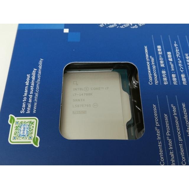 未使用】Intel Core i7-14700K(3.4GHz) Box LGA1700/20C(P:8C/E:12C
