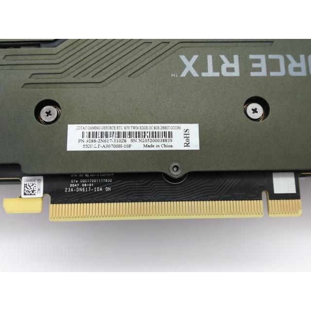 中古】ZOTAC GAMING GeForce RTX 3070 Twin Edge OC（ZT-A30700H-10P