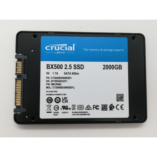 中古】Crucial BX500(CT2000BX500SSD1) 2TB/SSD/6GbpsSATA【日本橋3