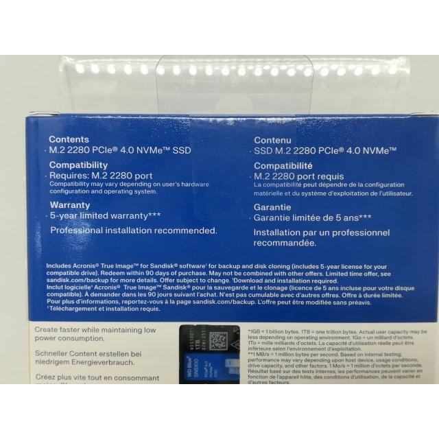 未使用】各社 1TB SSD (M.2 2280/PCIe4.0 NVMe)【日本橋3】保証期間1