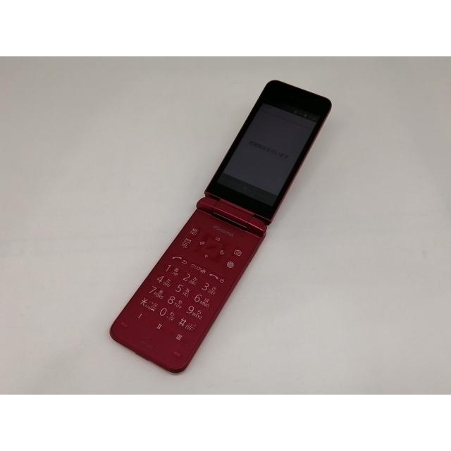 中古】KYOCERA docomo 【SIMフリー】 DIGNOケータイ レッド KY-42C