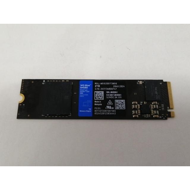 中古】W.D. WD Blue SN580 NVMe WDS200T3B0E 2TB/M.2 2280(PCIe4.0