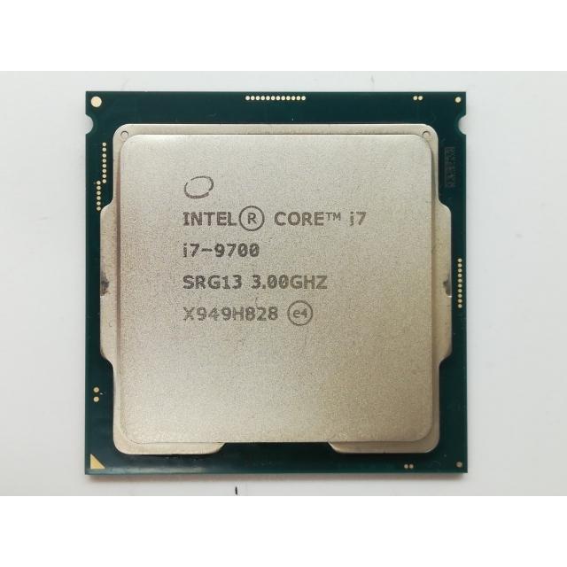 Core i7 9700 CPU 中古 本体のみ 中古】Intel Core i7-9700 (3GHz/TB:4.7GHz/SRG13/R0) bulk LGA1151/8C