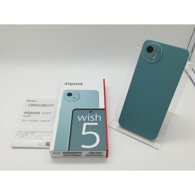 新品未開封！　AQUOS wish5 SH-52F ワカバ グリーン 新品未開封！ AQUOS wish5 SH-52F ワカバ グリーン ムスビー｜[Quality