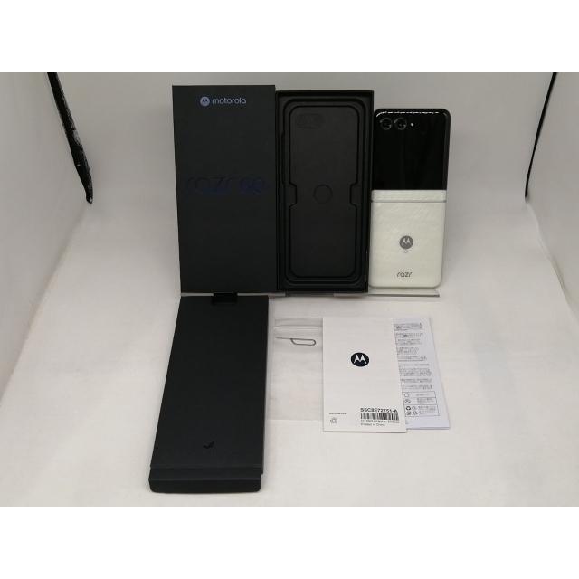 中古】MOTOROLA 国内版 【SIMフリー】 motorola razr 60 ライトスカイ