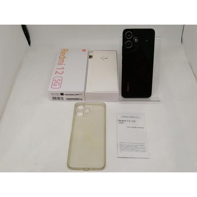 中古】Xiaomi au 【SIMフリー】 Redmi 12 5G 4GB 128GB ミッドナイト