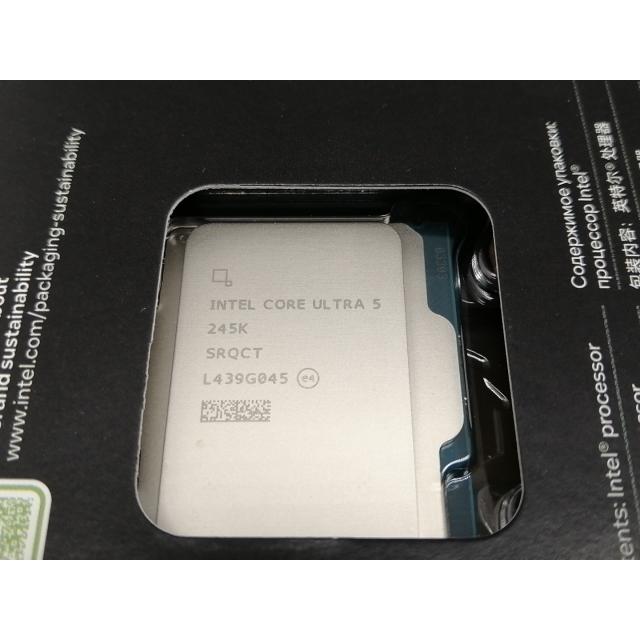 未使用】Intel Core Ultra 5 245K(4.2GHz) Box LGA1851/14C(P:6C/E:8C