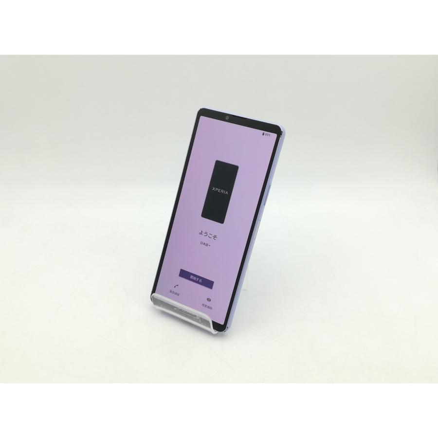 中古】SONY au 【SIMフリー】 Xperia 10 V ラベンダー 6GB 128GB SOG11