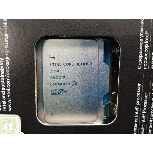 未使用】Intel Core Ultra 7 265K(3.9GHz) Box LGA1851/20C(P:8C/E:12C