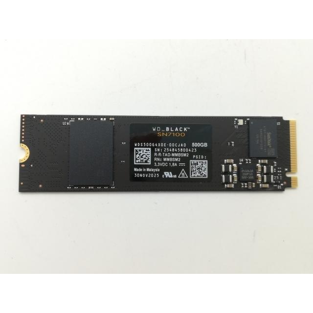中古】W.D. WD_Black SN7100 NVMe SSD WDS500G4X0E 500GB(M.2 2280