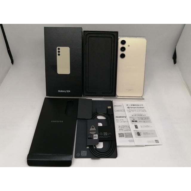 中古】SAMSUNG docomo 【SIMフリー】 Galaxy S24 アンバーイエロー 8GB