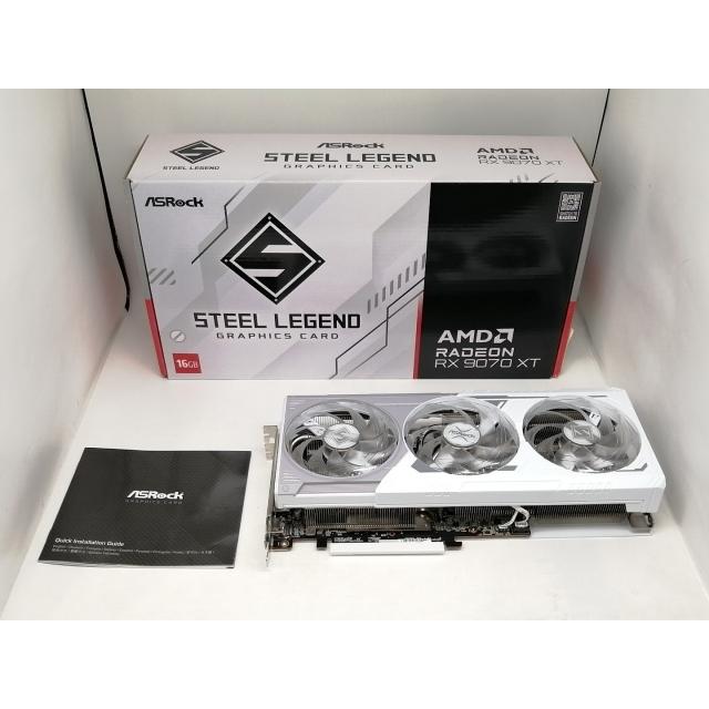 【中古】ASRock Radeon RX 9070 XT Steel Legend 16GB RX9070XT/16GB(GDDR6)【日本橋3】保証期間１週間
