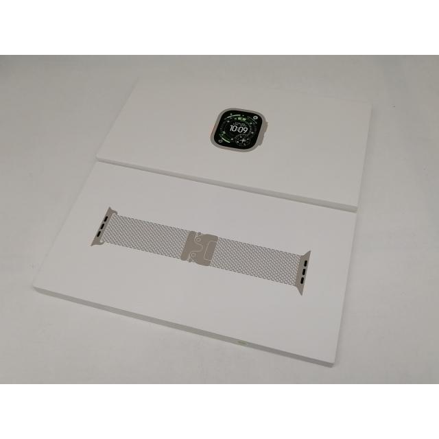 【未使用】Apple Apple Watch Ultra3 49mm Cellular ナチュラルチタニウムケース/ナチュラルチタニウムミラネーゼループL MF0E4J/A【日本橋3】保証期間３ヶ月の画像