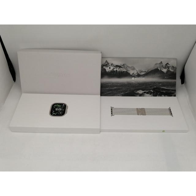 【未使用】Apple Apple Watch Ultra3 49mm Cellular ナチュラルチタニウムケース/ナチュラルチタニウムミラネーゼループL MF0E4J/A【日本橋3】保証期間３ヶ月の画像