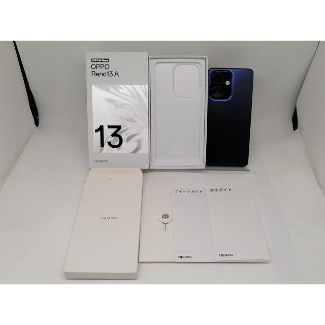 中古】Oppo 国内版 【SIMフリー】 OPPO Reno13 A ルミナスネイビー 8GB