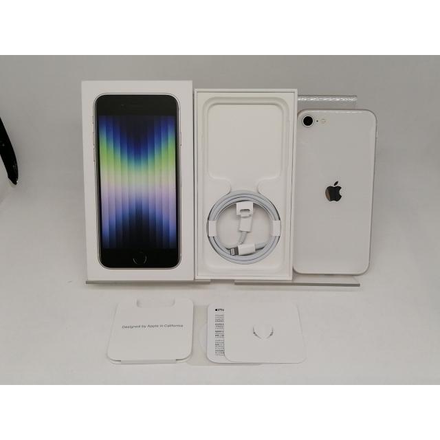 【中古】Apple SoftBank 【SIMフリー】 iPhone SE（第3世代） 64GB スターライト MMYD3J/A【日本橋3】保証期間１ヶ月【ランクA】の画像