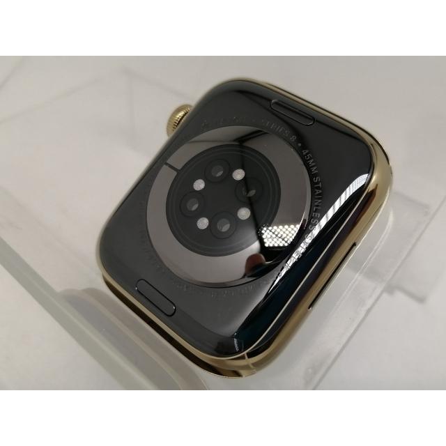 【中古】Apple Apple Watch Series8 45mm Cellular ゴールドステンレススチールケース/ゴールドミラネーゼループ MNKQ3J/A【日本橋3】保証期間１ヶ月【ランクA】の画像