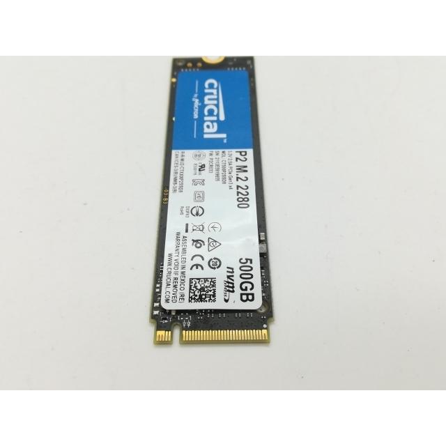 中古】Crucial P2(CT500P2SSD8JP) 500GB/M.2 2280(PCIe3.0 NVMe)/QLC