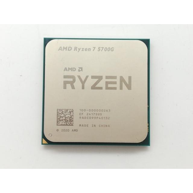 中古】AMD Ryzen 7 5700G (3.8GHz/TC:4.6GHz) bulk AM4/8C/16T/L3 16MB