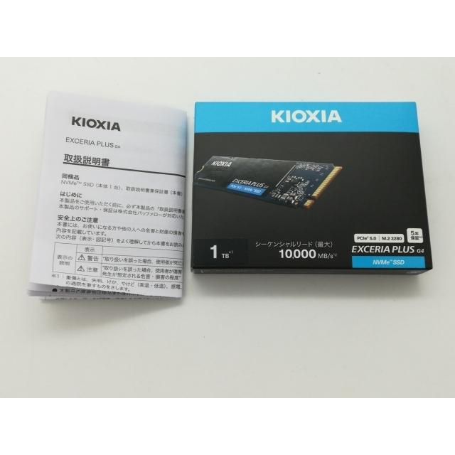中古】KIOXIA EXCERIA PLUS G4 SSD-CK1.0N5PLG4J 1TB/M.2 2280(PCIe5.0