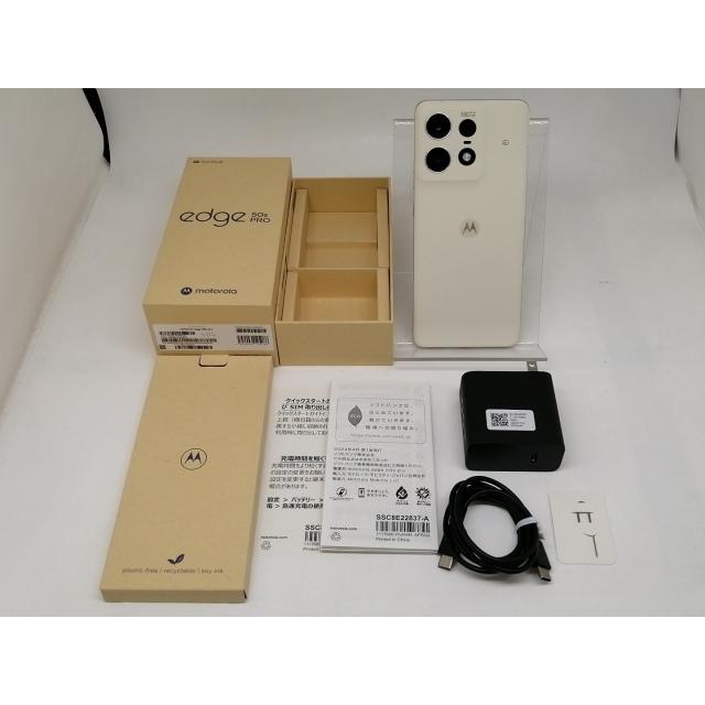 中古】MOTOROLA SoftBank 【SIMフリー】 motorola edge 50s pro バニラ