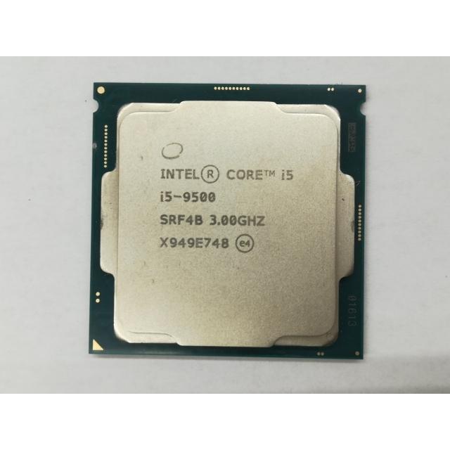 中古】Intel Core i5-9500 (3GHz/TB:4.4GHz/SRF4B/U0) bulk LGA1151/6C