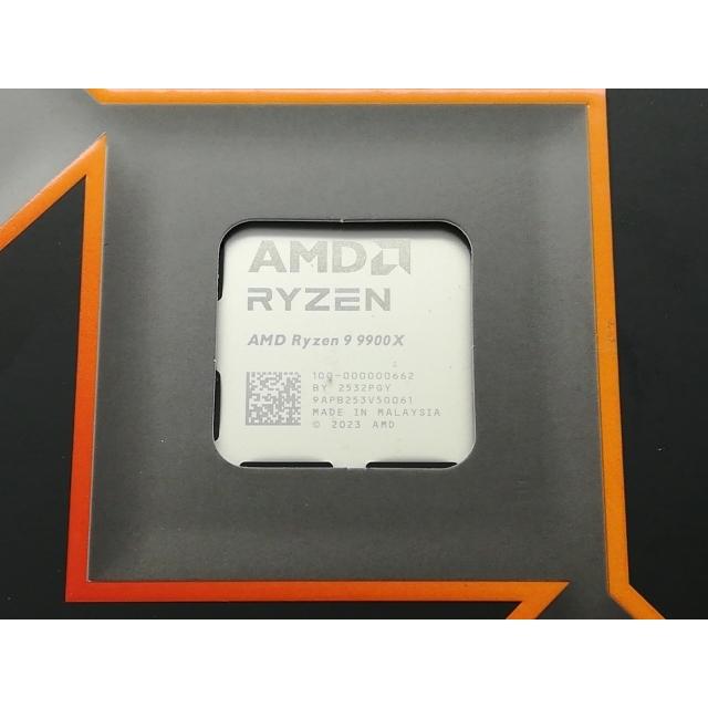 未使用】AMD Ryzen 9 9900X (4.4GHz/TC:5.6GHz) BOX AM5/12C/24T/L3