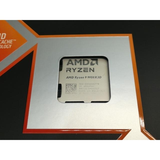 AMD Ryzen 9 9950X3D[新品●未使用] 未使用】AMD Ryzen 9 9950X3D (4.3GHz/TC:5.7GHz) BOX AM5/16C/32T/L3