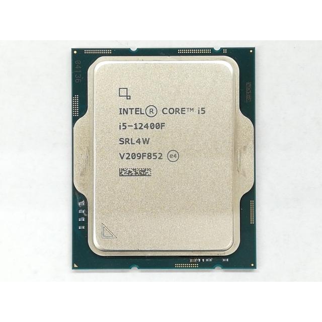 Intel Core i5-12400F CPU 本体のみ 動作確認済 中古】Intel Core i5-12400F(2.5GHz) Bulk LGA1700/6C(P:6C/E:0C)/12T