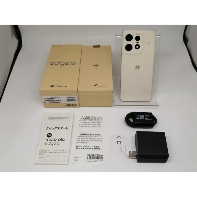 中古】MOTOROLA SoftBank 【SIMフリー】 motorola edge 50s pro バニラ