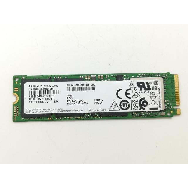 中古】各社 512GB SSD (M.2 2280/PCIe3.0 NVMe)【日本橋3】保証期間1