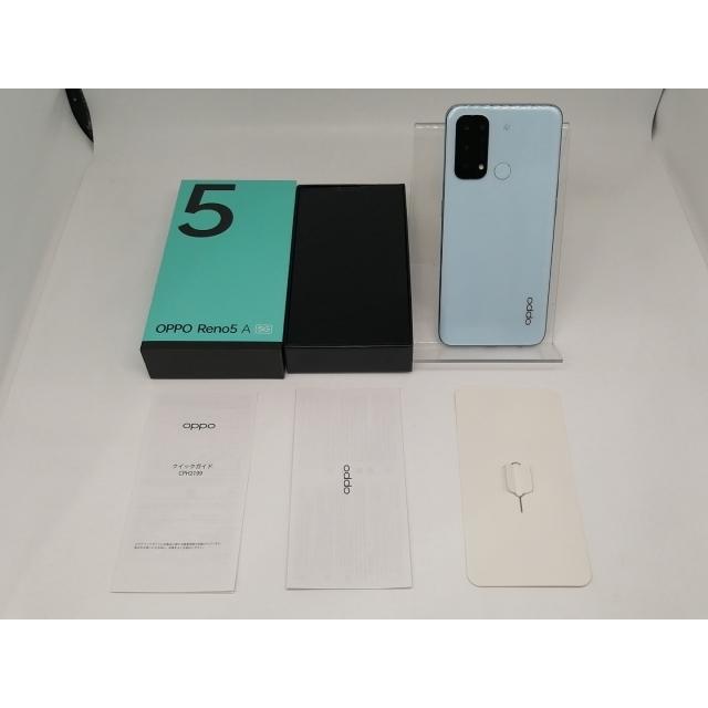 中古】Oppo 国内版 【SIMフリー】 OPPO Reno5 A アイスブルー 6GB