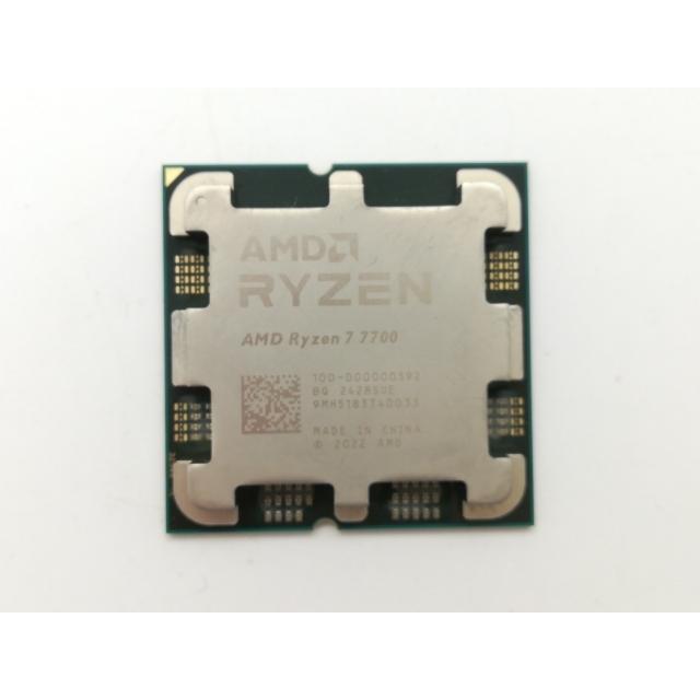 中古】AMD Ryzen 7 7700 (3.8GHz/TC:5.3GHz) bulk AM5/8C/16T/L3 32MB