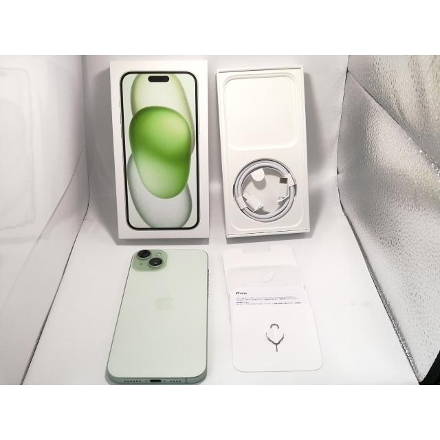 中古】Apple 国内版 【SIMフリー】 iPhone 15 Plus 256GB グリーン 