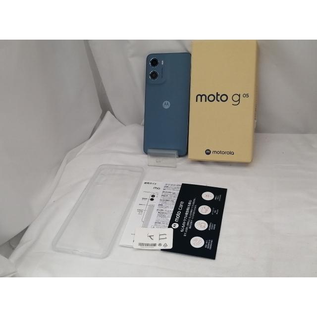 中古】MOTOROLA 国内版 【SIMフリー】 moto g05 ミスティブルー