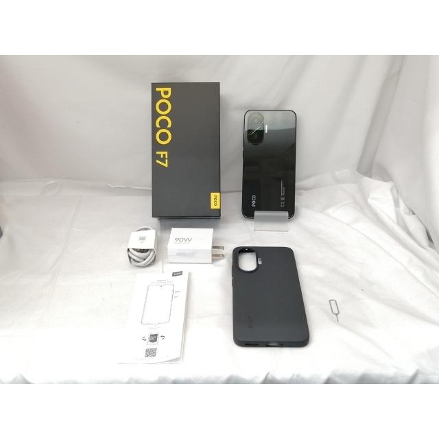中古】Xiaomi 国内版 【SIMフリー】 Poco F7 ブラック 12GB 256GB