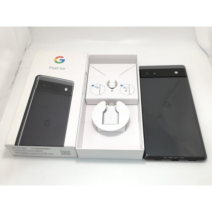 中古】Google au 【SIMフリー】 Pixel 6a チャコール 6GB 128GB GB17L