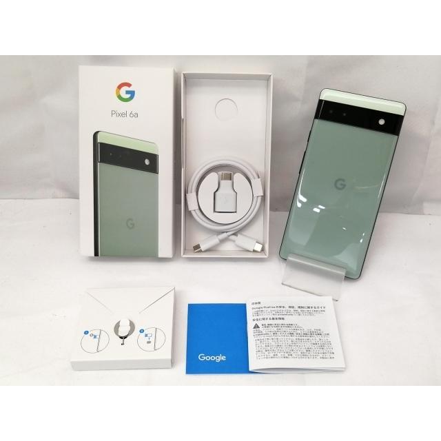 中古】Google 国内版 【SIMフリー】 Pixel 6a セージ 6GB 128GB GB17L