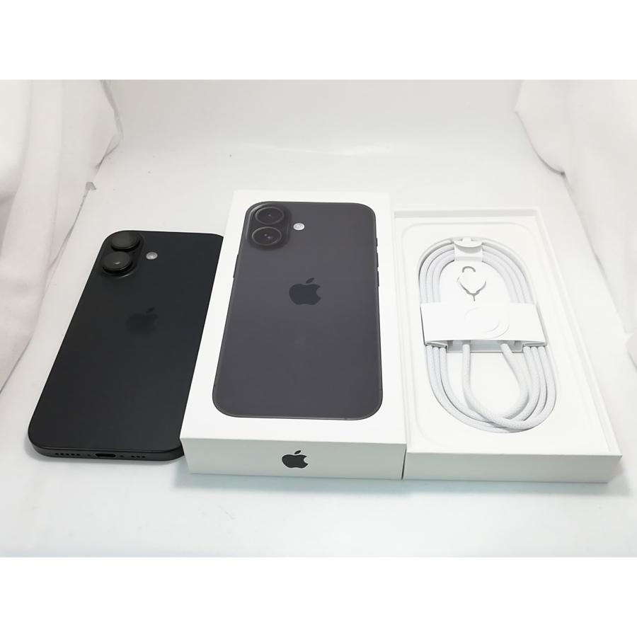 中古】Apple 国内版 【SIMフリー】 iPhone 16 256GB ブラック MYDW3J/A