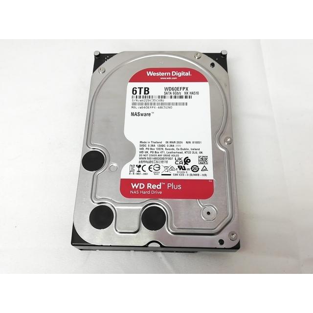 中古】W.D. WD60EFPX WD Red Plus 6TB/5400rpm/256M/6Gbps【戸塚】保証