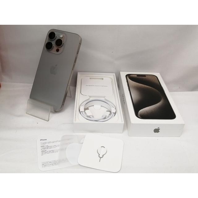 【中古】Apple 国内版 【SIMフリー】 iPhone 15 Pro 256GB ナチュラルチタニウム MTUF3J/A【戸塚】保証期間１ヶ月【ランクA】の画像