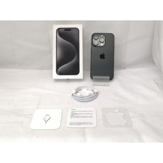 【中古】Apple 国内版 【SIMフリー】 iPhone 15 Pro 256GB ブラックチタニウム MTUC3J/A【戸塚】保証期間１ヶ月【ランクA】の画像