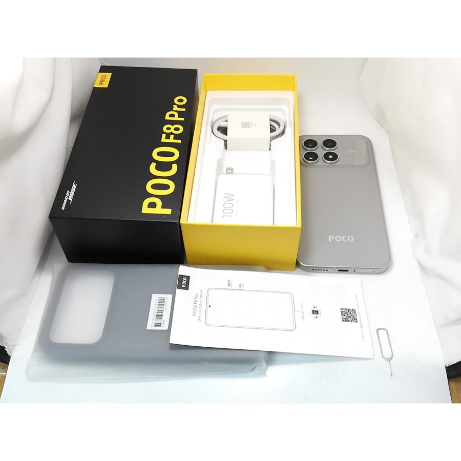 中古】Xiaomi 国内版 【SIMフリー】 POCO F8 Pro チタンシルバー 12GB