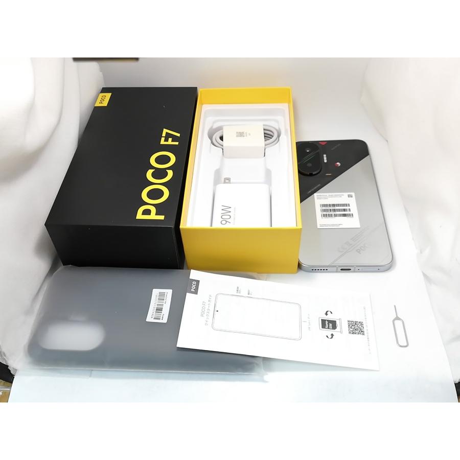 中古】Xiaomi 国内版 【SIMフリー】 Poco F7 シルバー 12GB 256GB