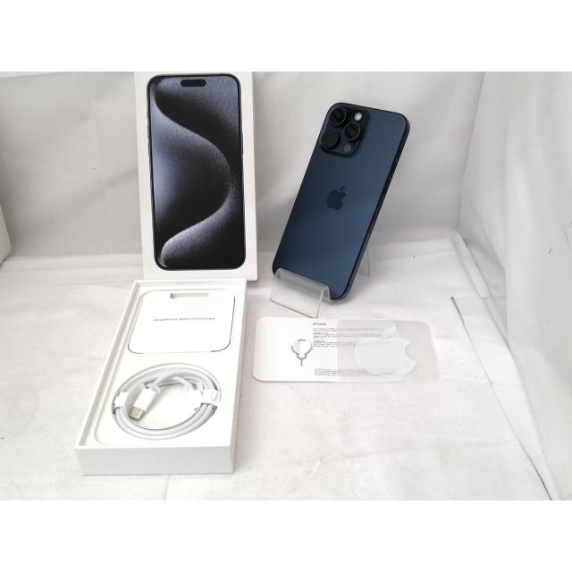 【中古】Apple 国内版 【SIMフリー】 iPhone 15 Pro Max 512GB ブルーチタニウム MU6X3J/A【川崎】保証期間１ヶ月【ランクB】の画像