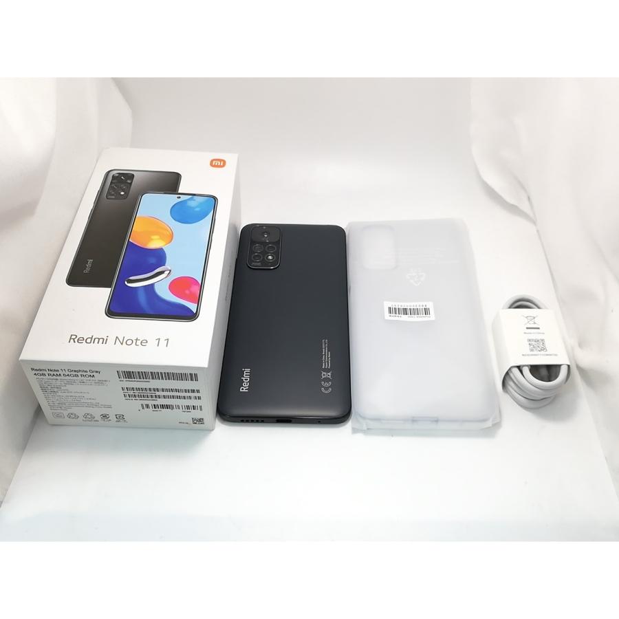 中古】Xiaomi 国内版 【SIMフリー】 Redmi Note 11 グラファイトグレー